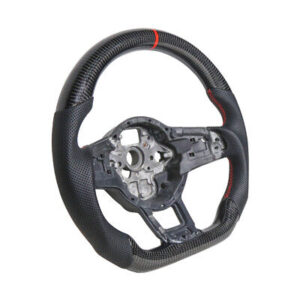 R Line Carbon Fiber Steering Wheel for VW Golf R 5 6 7 MK5 MK6 MK7