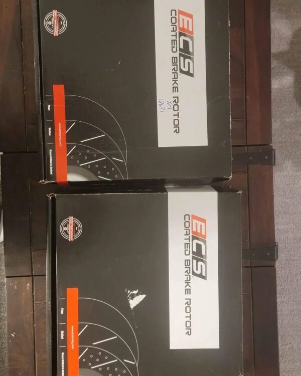 Front Cross Drilled & Slotted Brake Rotors - Image 3