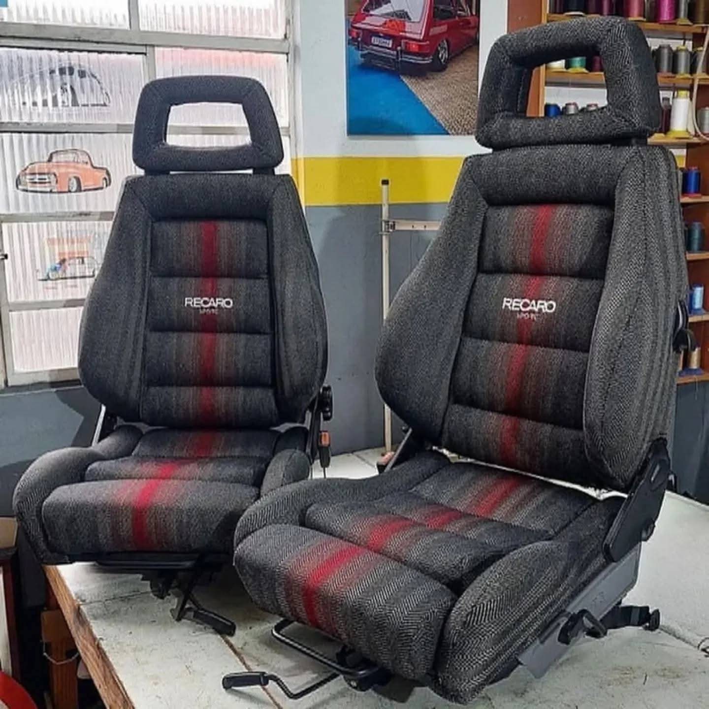 Vintage Recaro Sport Reclining Seats (Fishnet Edition)